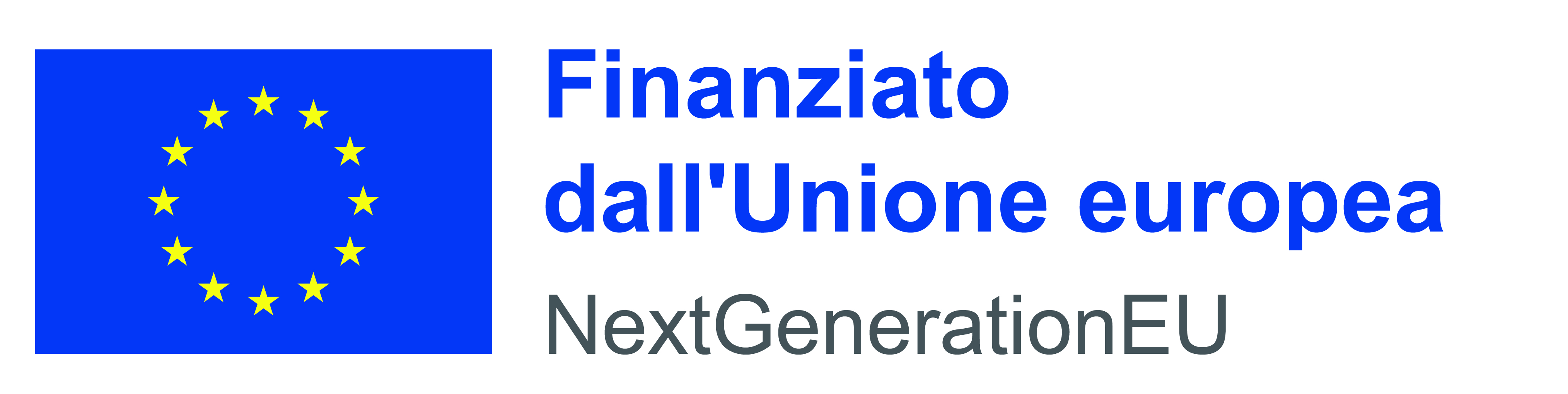 Logo ufficiale Next Generation EU finanziato dall'Unione europea